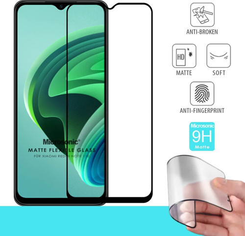 Xiaomi Redmi Note 11E Seramik Matte Flexible Ekran Koruyucu Siyah