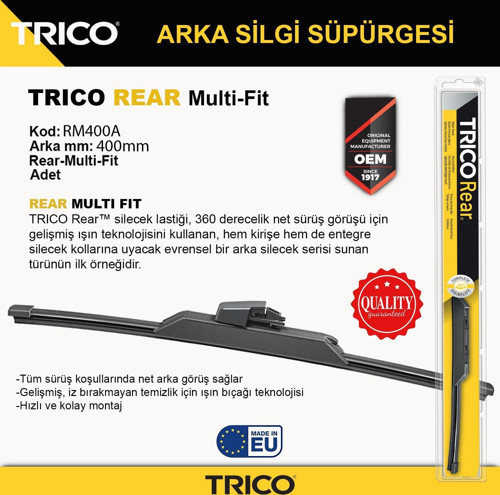 MULTIFIT Arka Tek Silecek 400mm RM400A