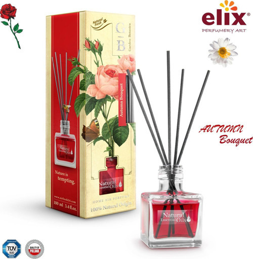 ELIX Doğal Çiçek Esansları İçeren, Ev - Ofis Kokusu 100ml. - Gül, Menekşe
