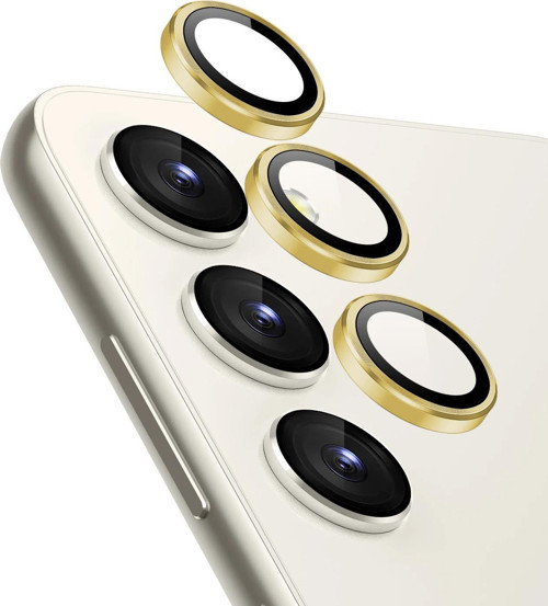 Samsung Galaxy S23 Plus Tekli Kamera Lens Koruma Camı Gold
