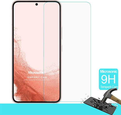 Samsung Galaxy S22 Plus Tempered Glass Cam Ekran Koruyucu