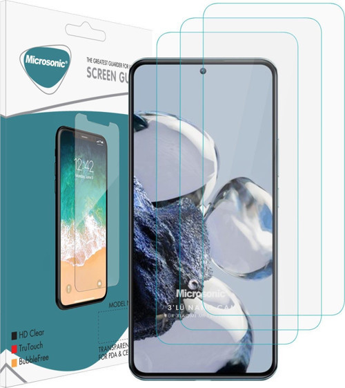Xiaomi Mi 12T Pro Screen Protector Nano Glass Cam Ekran Koruyucu (3`lü Paket)