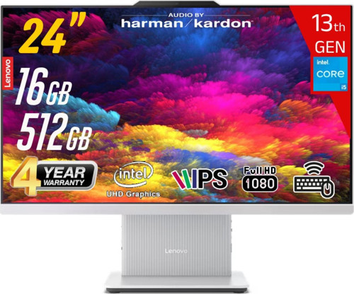ICAIO 24IRH9 Intel Core i5-13420H 16GB 512GB SSD 23.8 FHD IPS FreeDos Beyaz All in One Bilgisayar