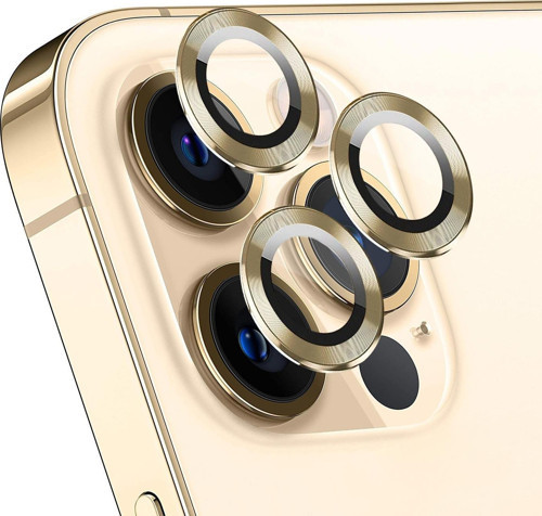 Apple iPhone 14 Pro Tekli Kamera Lens Koruma Camı Gold