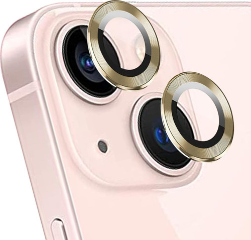 Apple iPhone 14 Plus Tekli Kamera Lens Koruma Camı Gold