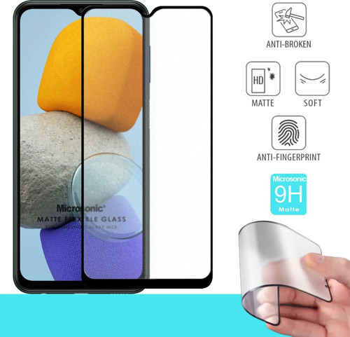 Samsung Galaxy M23 Seramik Matte Flexible Ekran Koruyucu Siyah