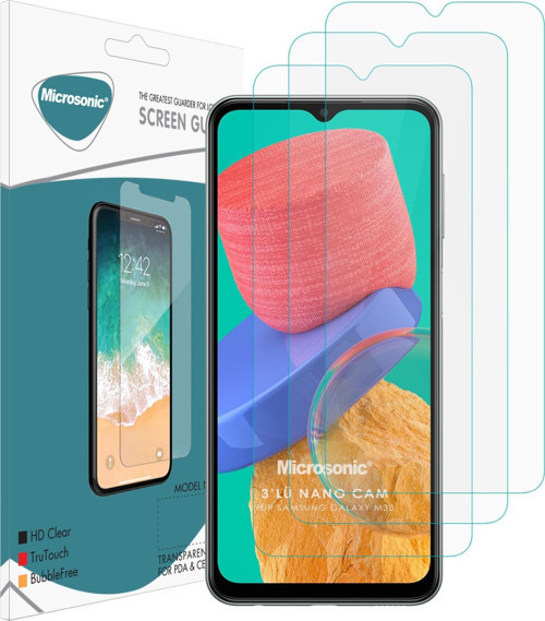 Samsung Galaxy M33 Screen Protector Nano Glass Cam Ekran Koruyucu (3`lü Paket)