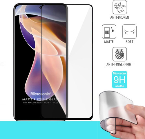 Xiaomi Redmi Note 11 Pro Plus Seramik Matte Flexible Ekran Koruyucu Siyah