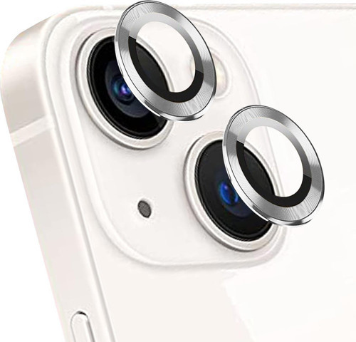 Apple iPhone 13 Tekli Kamera Lens Koruma Camı Gümüş