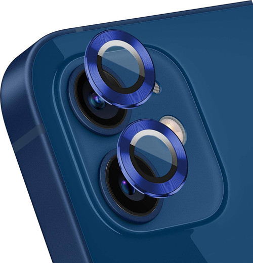 Apple iPhone 12 Mini Tekli Kamera Lens Koruma Camı Lacivert