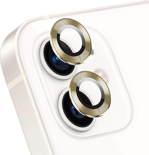 Apple iPhone 12 Mini Tekli Kamera Lens Koruma Camı Gold
