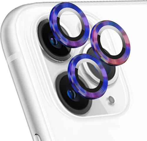 Apple iPhone 11 Pro Max Tekli Kamera Lens Koruma Camı Renkli