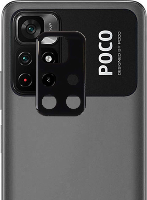 Xiaomi Poco M4 Pro Kamera Lens Koruma Camı V2 Siyah