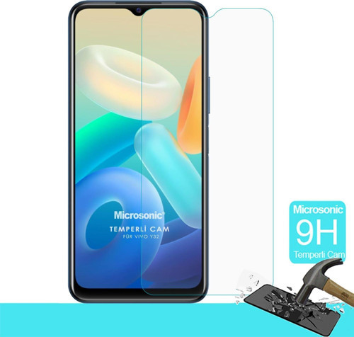 Vivo Y32 Tempered Glass Cam Ekran Koruyucu