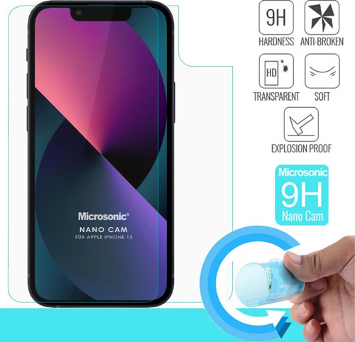 Apple iPhone 13 Ön + Arka Nano Glass Cam Ekran Koruyucu