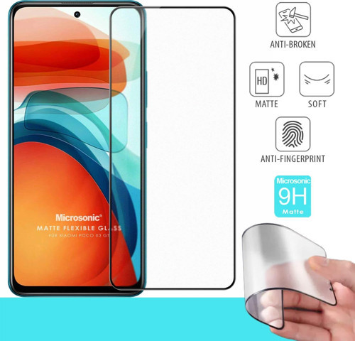 Xiaomi Poco X3 GT Seramik Matte Flexible Ekran Koruyucu Siyah