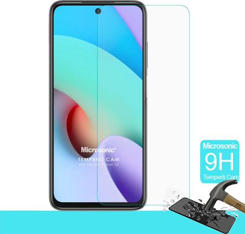 Xiaomi Redmi 10 Tempered Glass Cam Ekran Koruyucu