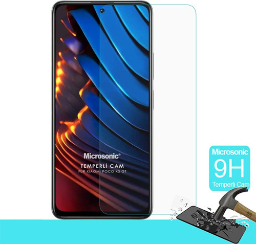 Xiaomi Poco X3 GT Tempered Glass Cam Ekran Koruyucu