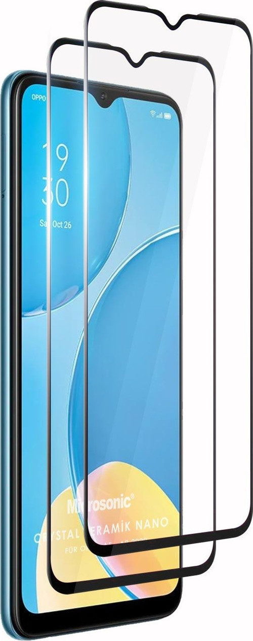 Oppo A15S Crystal Seramik Nano Ekran Koruyucu Siyah (2 Adet)