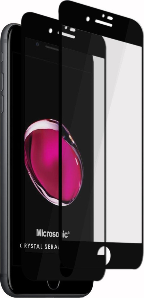 Apple iPhone 8 Crystal Seramik Nano Ekran Koruyucu Siyah (2 Adet)