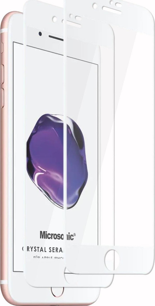Apple iPhone 8 Crystal Seramik Nano Ekran Koruyucu Beyaz (2 Adet)