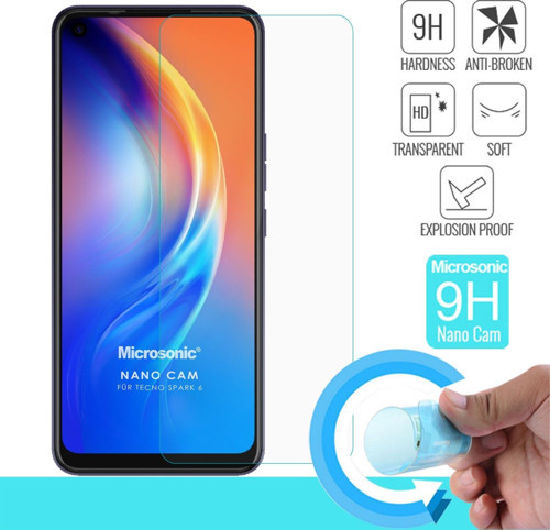 TECNO Spark 6 Nano Glass Cam Ekran Koruyucu