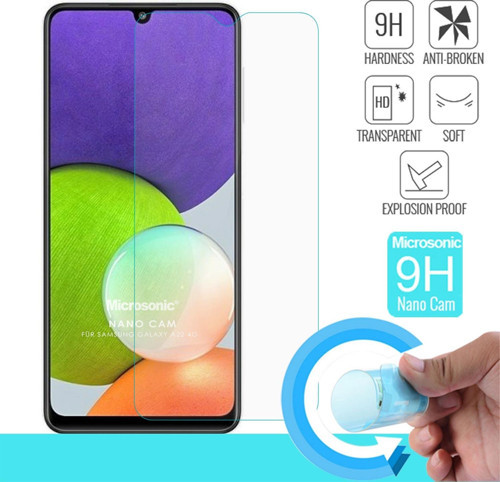 Samsung Galaxy A22 4G Nano Glass Cam Ekran Koruyucu