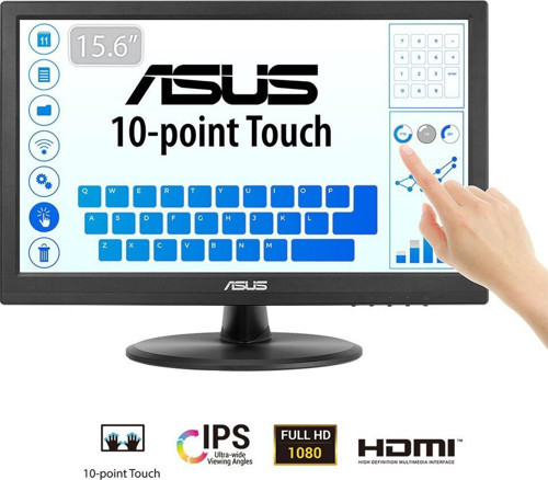 15.6" Vt169He 60Hz 5Ms Full Hd İps Dokunmatik Monitör