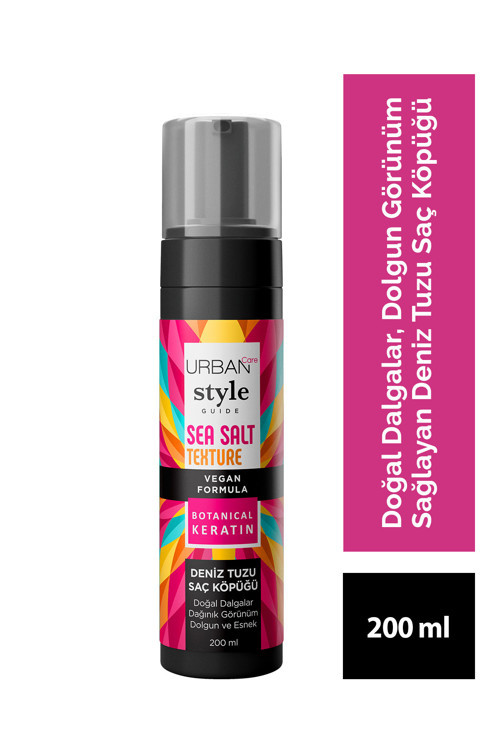 Care Style Guide Deniz Tuzu Doğal Dalga Sağlayan Şekillendirici Saç Köpüğü - Vegan - 200 ml