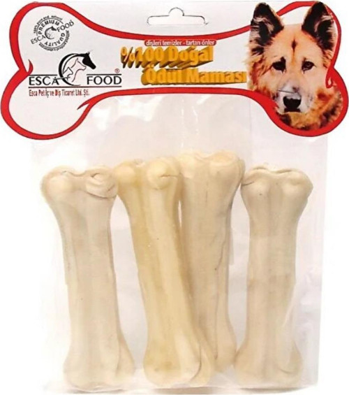 Beyaz Pres Kemik Köpek Ödül Maması 12,5 cm x 4 Adet