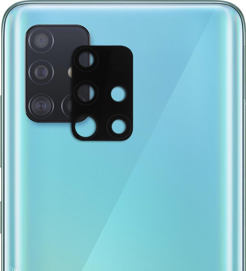 Samsung Galaxy A51 Kamera Lens Koruma Camı V2 Siyah