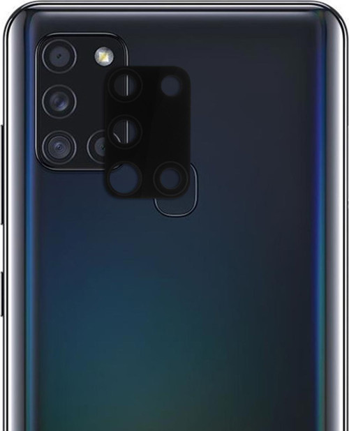 Samsung Galaxy A21s Kamera Lens Koruma Camı V2 Siyah