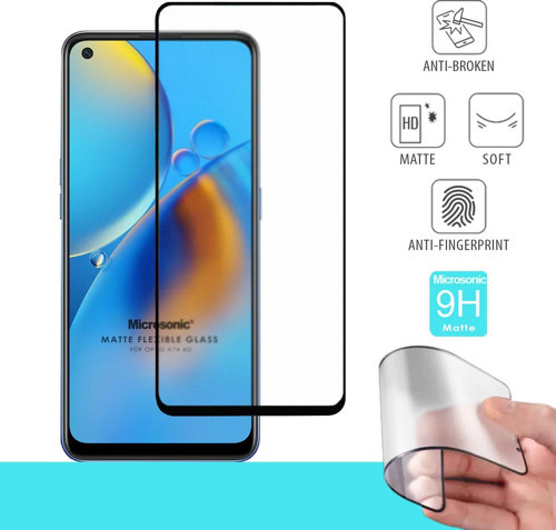 Oppo A74 4G Seramik Matte Flexible Ekran Koruyucu Siyah