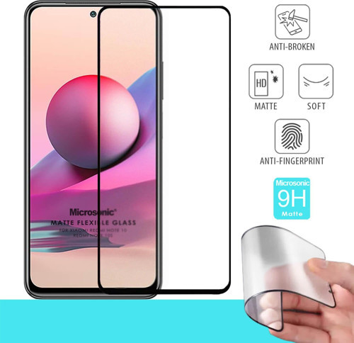 Xiaomi Redmi Note 10 5G Seramik Matte Flexible Ekran Koruyucu Siyah