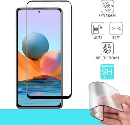 Xiaomi Redmi Note 10 Pro Seramik Matte Flexible Ekran Koruyucu Siyah