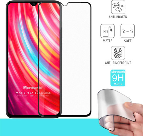 Xiaomi Redmi Note 8 Pro Seramik Matte Flexible Ekran Koruyucu Siyah