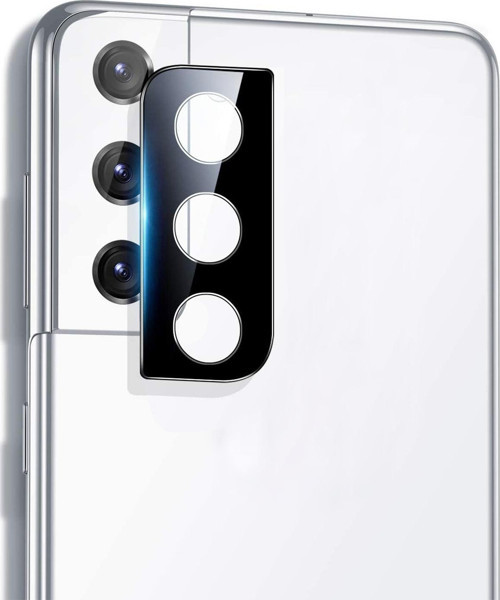 Samsung Galaxy S21 Plus Kamera Lens Koruma Camı V2 Siyah