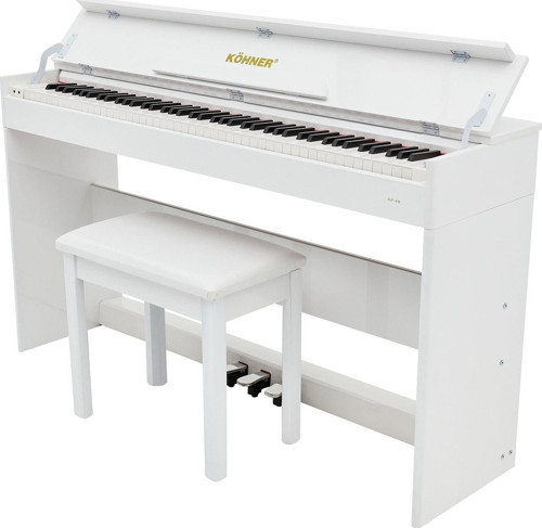 SLP-245 WH Dijital Konsol Piyano (Bluetooth, Tuş Hassasiyeti, 88 Tuşlu, Kapaklı) - Kulaklık ve Tabure Hediyeli