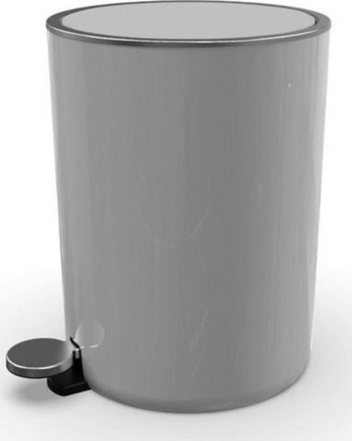 Lenox Pedallı 5 Lt Gri Çöp Kovası M-E66-07