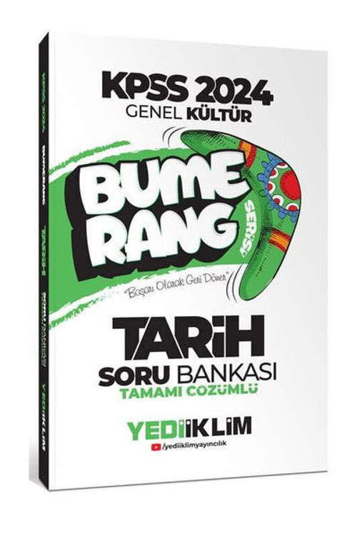 2024 KPSS Genel Kültür Bumerang Tarih Tamamı Çözümlü Soru Bankası