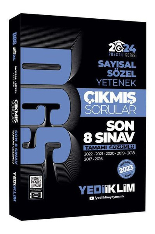 2024 DGS Saysal Sözel Yetenek Tamamı Çözümlü Son 8 Sınav Çıkmış Sorular