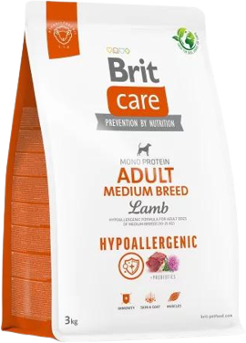 Hypo-Allergenic Kuzulu Orta Irk Yetişkin Köpek Maması 3 Kg