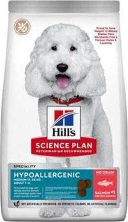 Hypo-Allergenic Somonlu Orta IrkYetişkin Köpek Maması 12 Kg