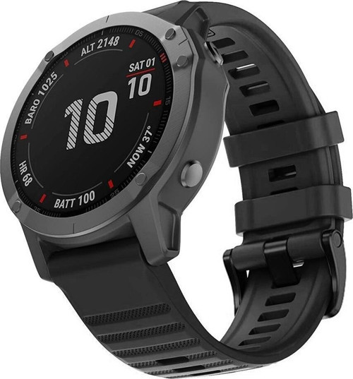 Garmin Fenix 5X Kordon Quick Fit Strap Band Siyah
