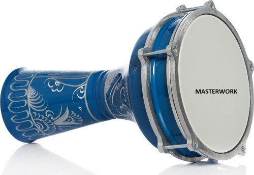 3 NO ERZİNCAN İŞLEMELİ MAVİ DARBUKA