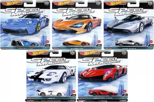 Hot Wheels Cars Premium Speed Machines Car Culture 5'li Set