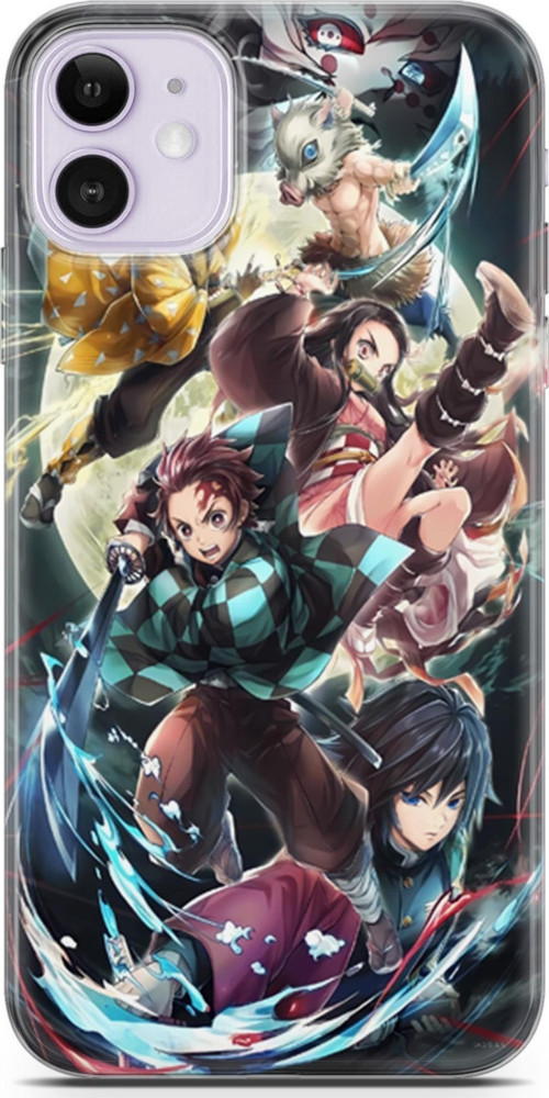 Apple iPhone 11 için Anime 5 Soft Silikon Demon Slayer I