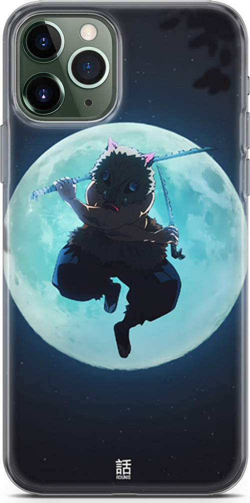 Apple iPhone 11 Pro Max için Anime 28 Kab Demon Slayer inosuke Hashibira