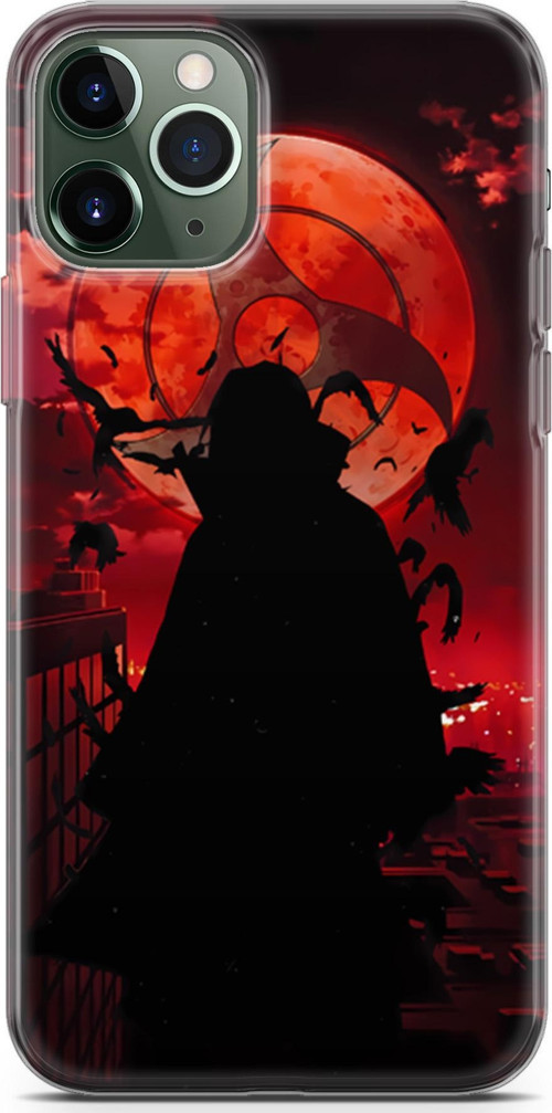 Apple iPhone 11 Pro Max uyumlu Anime 27 UV Kapak Naruto itachi Uchiha