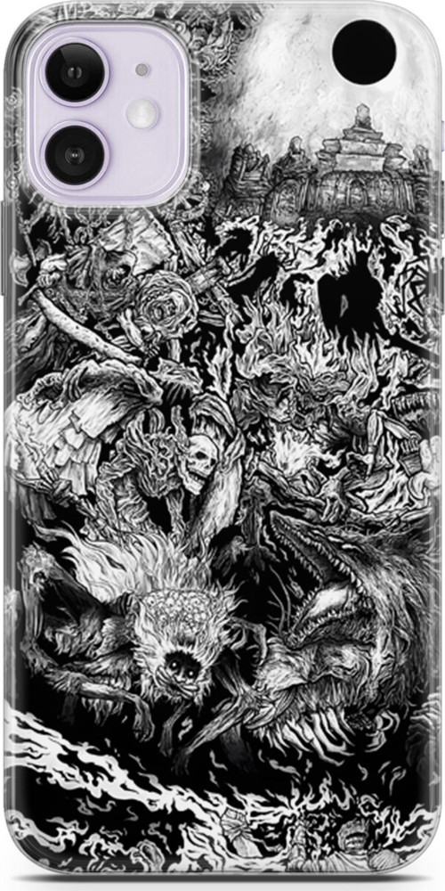 Apple iPhone 11 uyumlu Anime 7 Şeffaf Berserk Dark Souls